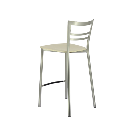Tabouret snack contemporain en métal et multiplis bois - Go Clip Connubia®