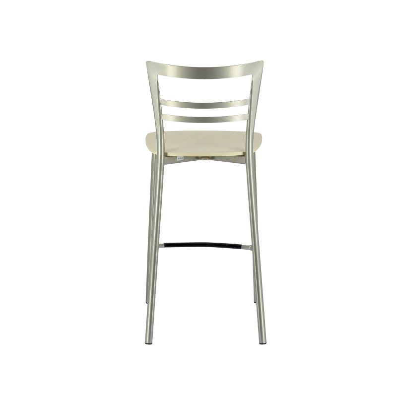 Tabouret snack contemporain en métal et multiplis bois - Go Clip Connubia®