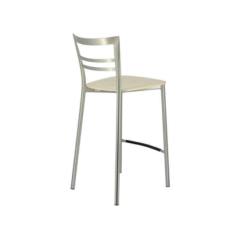 Tabouret snack contemporain en métal et multiplis bois - Go Clip Connubia®