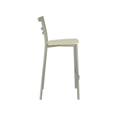 Tabouret snack contemporain en métal et multiplis bois - Go Clip Connubia®