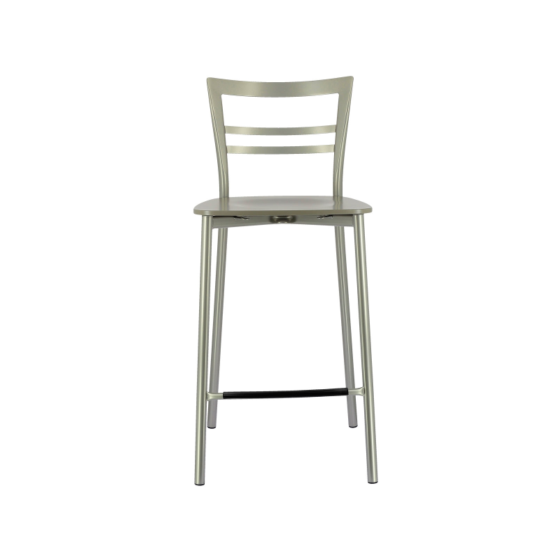 Tabouret snack contemporain en métal et multiplis bois - Go Clip Connubia®