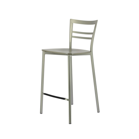 Tabouret snack contemporain en métal et multiplis bois - Go Clip Connubia®