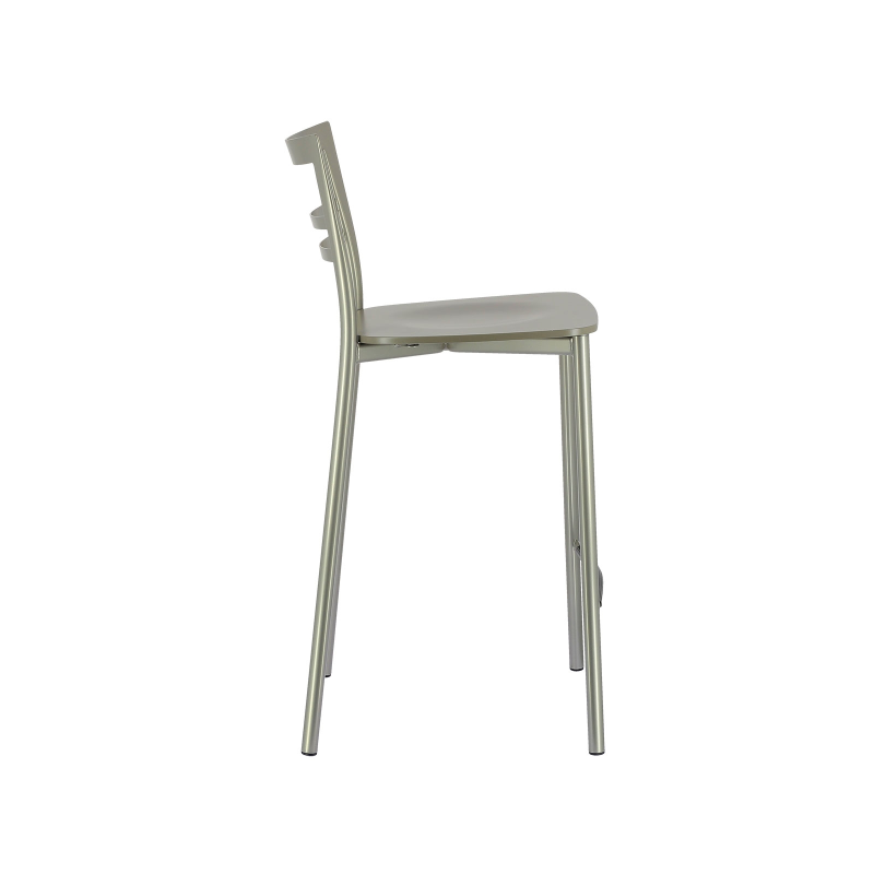 Tabouret snack contemporain en métal et multiplis bois - Go Clip Connubia®