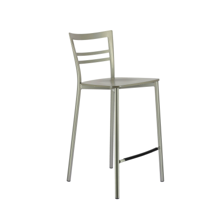 Tabouret snack contemporain en métal et multiplis bois - Go Clip Connubia®