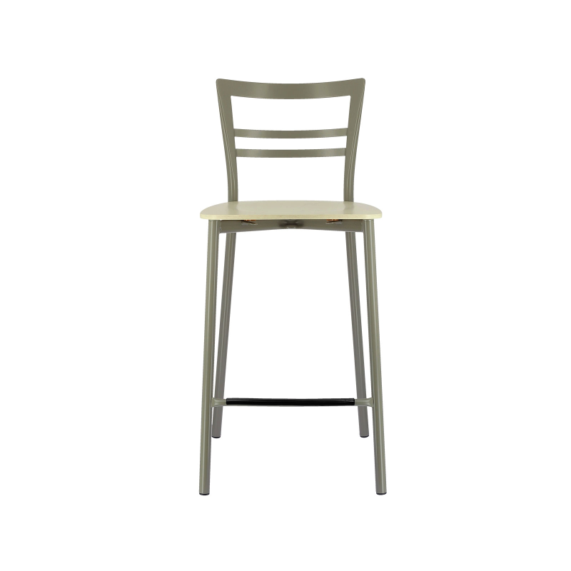 Tabouret snack contemporain en métal et multiplis bois - Go Clip Connubia®