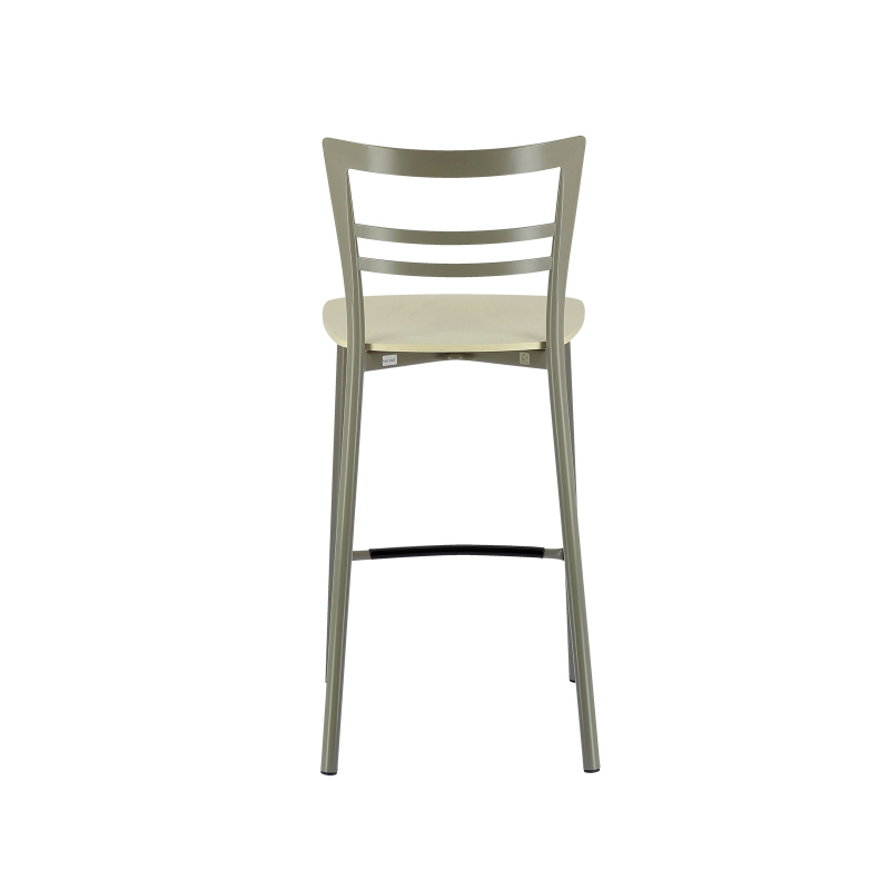 Tabouret snack contemporain en métal et multiplis bois - Go Clip Connubia®