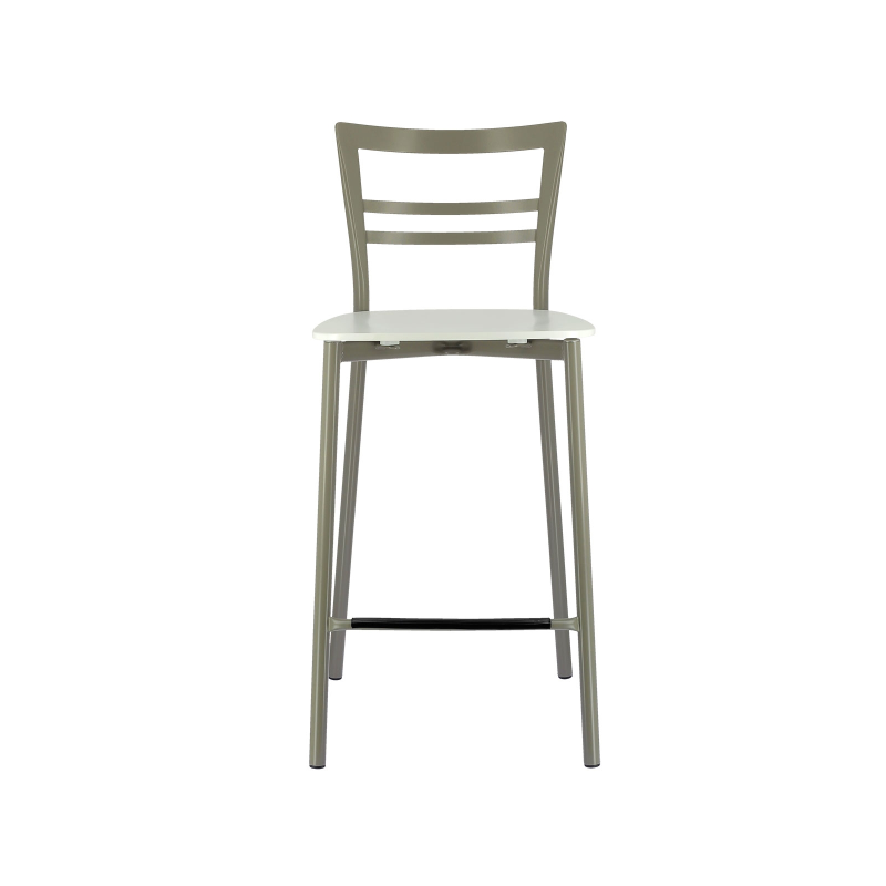 Tabouret snack contemporain en métal et multiplis bois - Go Clip Connubia®