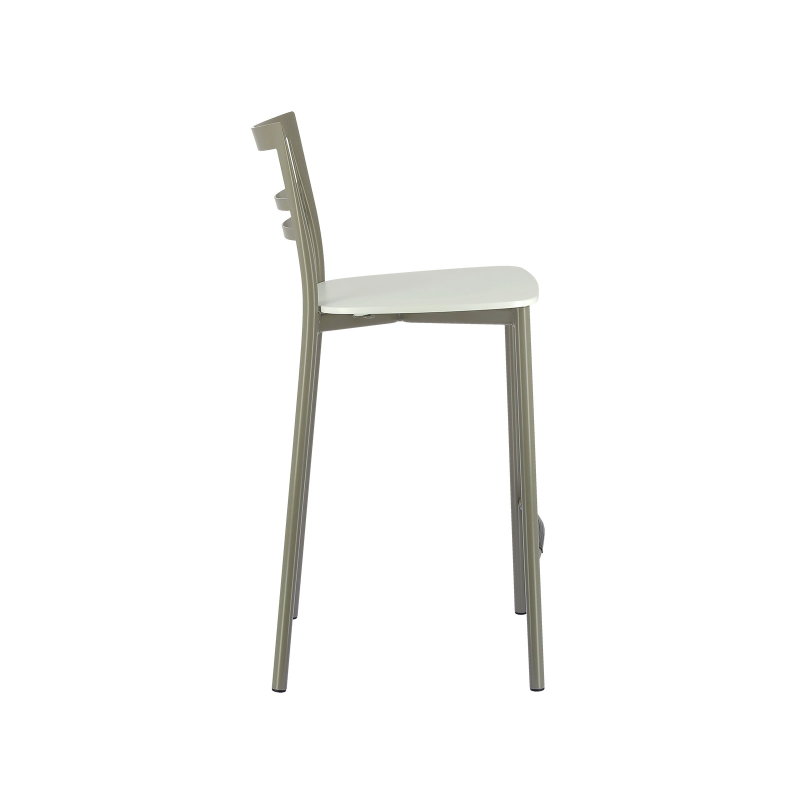 Tabouret snack contemporain en métal et multiplis bois - Go Clip Connubia®