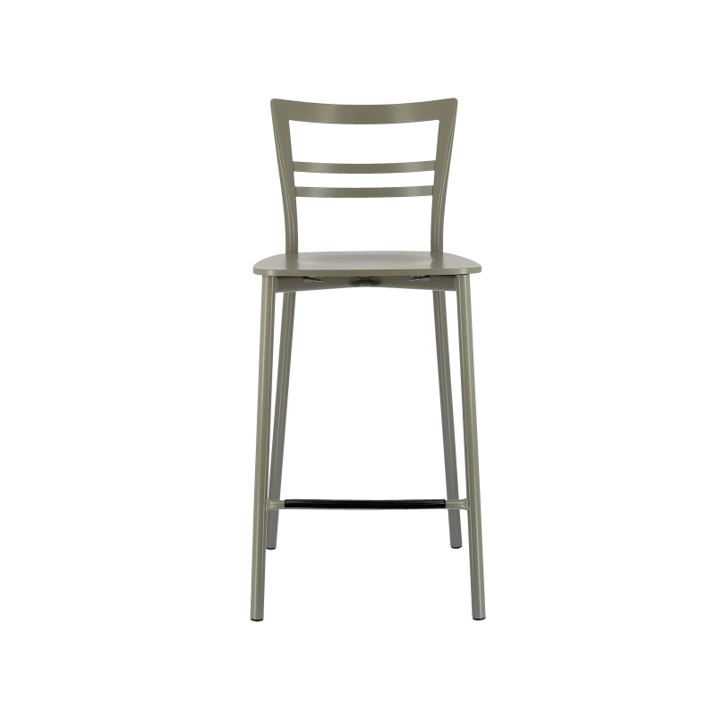 Tabouret snack contemporain en métal et multiplis bois - Go Clip Connubia®