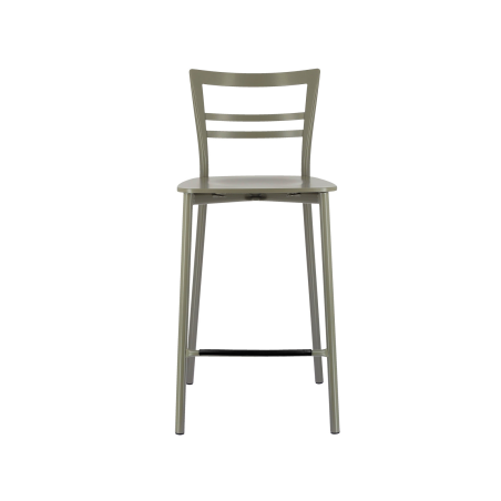 Tabouret snack contemporain en métal et multiplis bois - Go Clip Connubia®