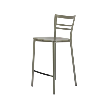 Tabouret snack contemporain en métal et multiplis bois - Go Clip Connubia®