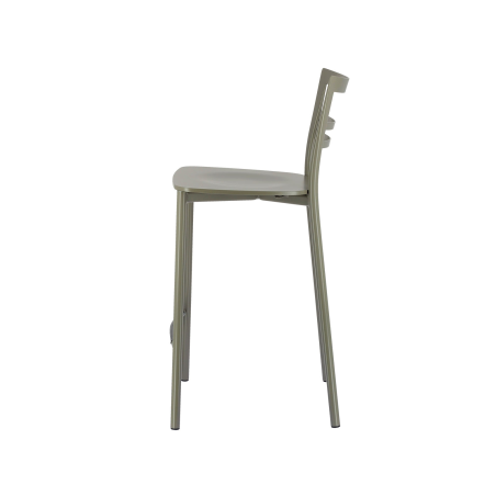 Tabouret snack contemporain en métal et multiplis bois - Go Clip Connubia®