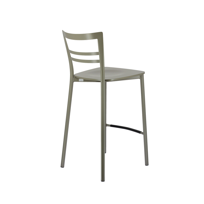 Tabouret snack contemporain en métal et multiplis bois - Go Clip Connubia®