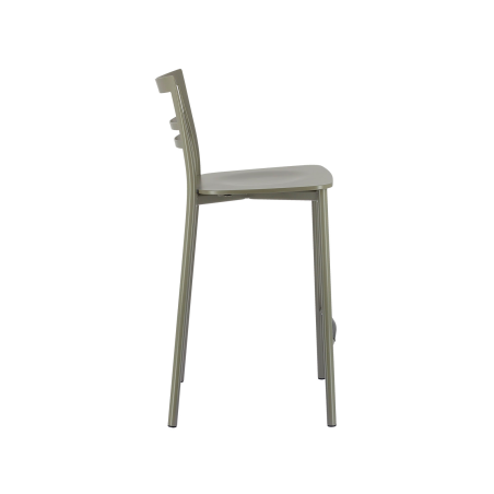 Tabouret snack contemporain en métal et multiplis bois - Go Clip Connubia®