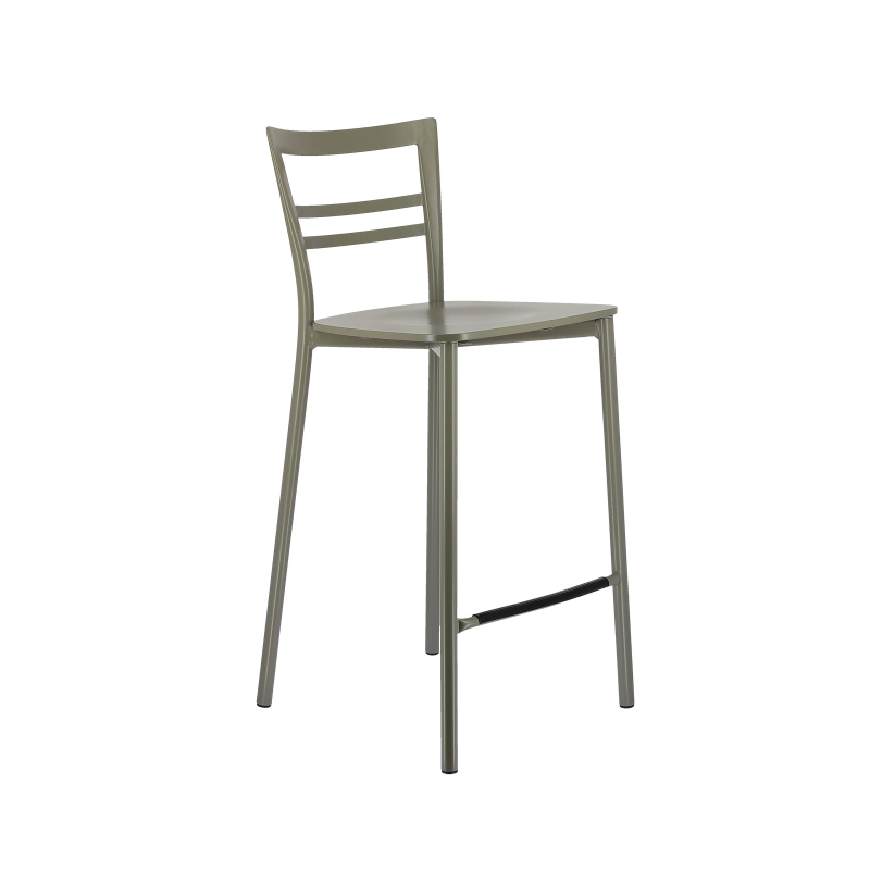 Tabouret snack contemporain en métal et multiplis bois - Go Clip Connubia®