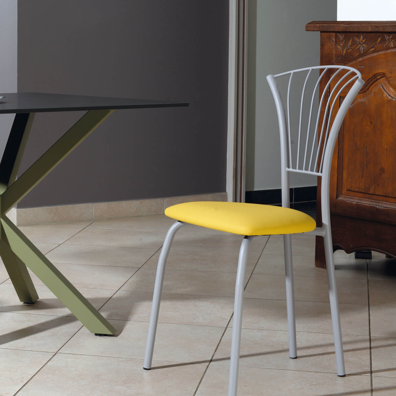 Solandre Carrier® - Chaise de cuisine en synthétique et métal