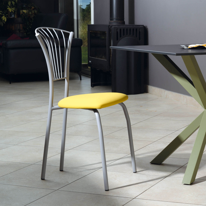 Solandre Carrier® - Chaise de cuisine en synthétique et métal