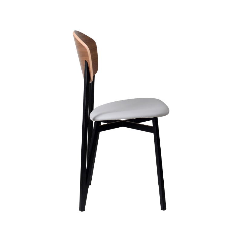  Chaise design française assise en synthétique, bois et  métal - Artémis Carrier®