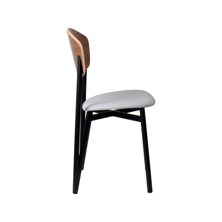  Chaise design française assise en synthétique, bois et  métal - Artémis Carrier®