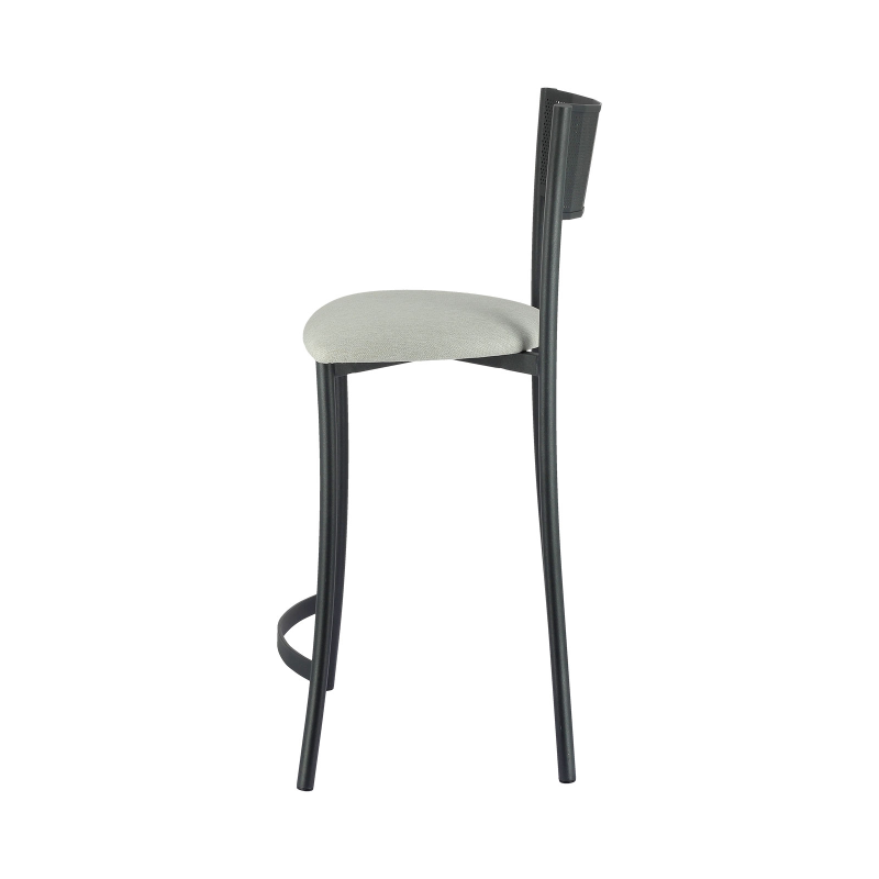 Tabouret haut français assise en tissu et structure en métal - Wasabi Carrier®