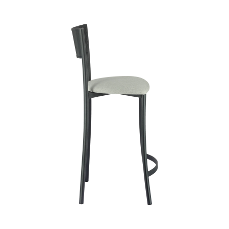 Tabouret haut moderne assise en tissu et structure en métal fabrication française - Wasabi Carrier®
