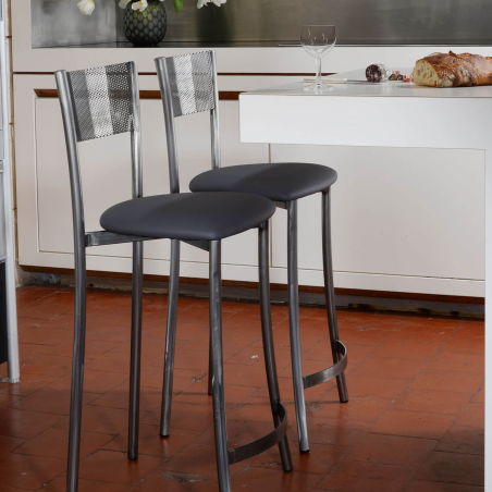 Tabouret en synthétique et métal fabrication française - Wasabi Carrier®