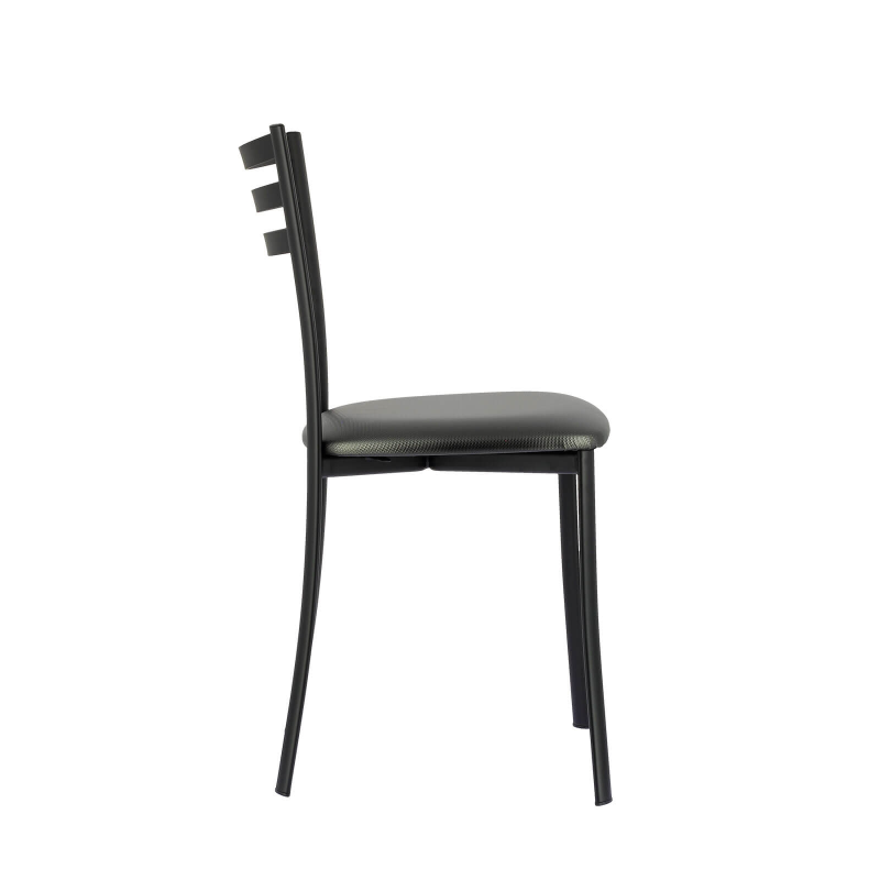 Chaise en simili et pieds en métal - Ace 1320