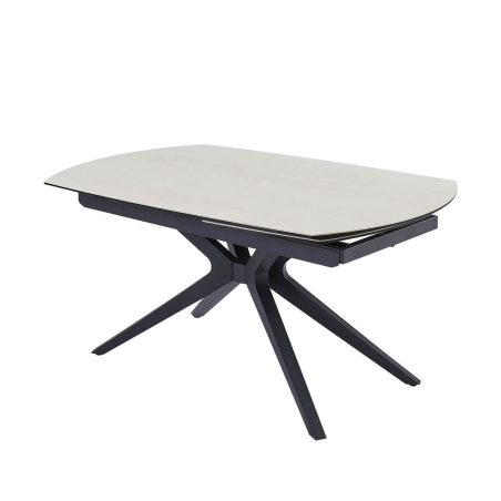 Table extensible en céramique pieds métal - Angèle