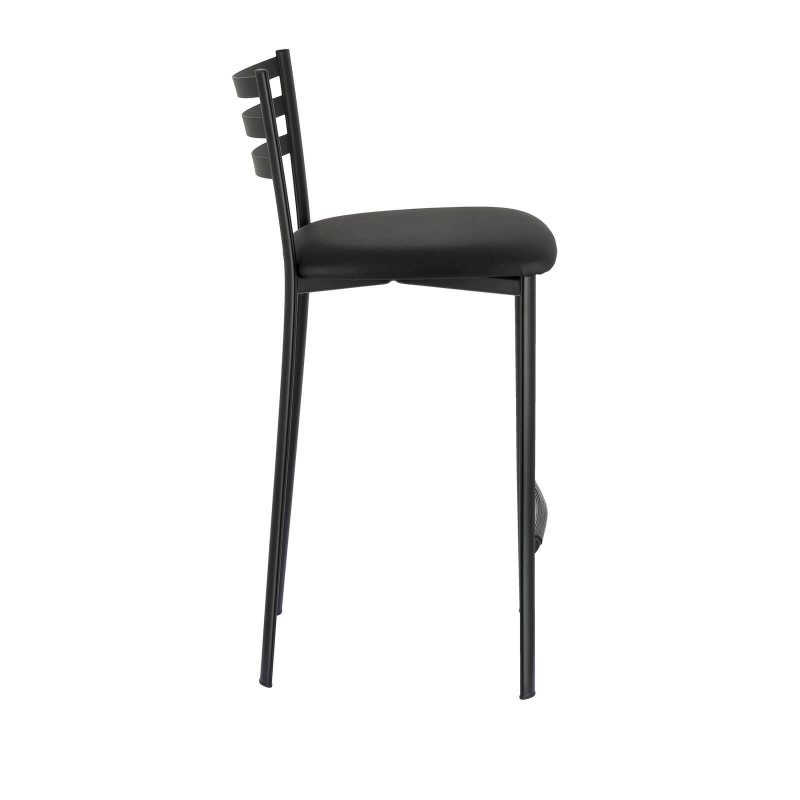 Tabouret snack noir en simili noir - Ace 1329