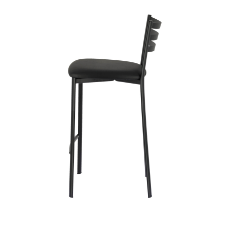Tabouret snack en métal noir avec revêtement noir - Ace 1329