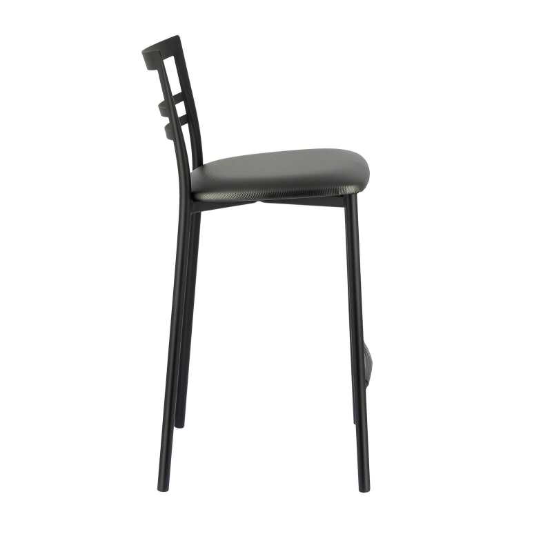 Tabouret snack avec assise synthétique et base métallique - Go 1513