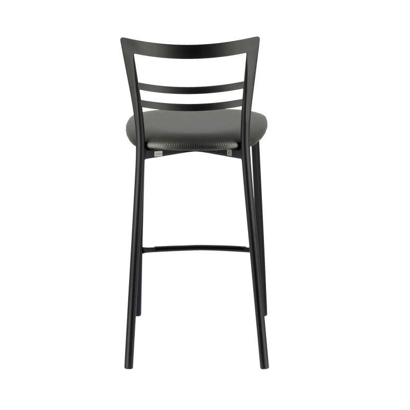 Tabouret snack noir avec structure en métal - Go 1513