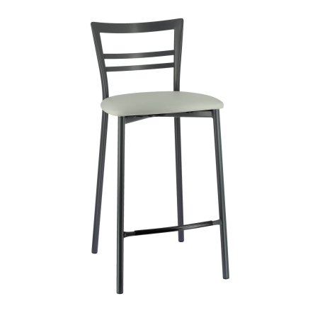 Tabouret en synthétique blanc pour coin snack - Go 1513