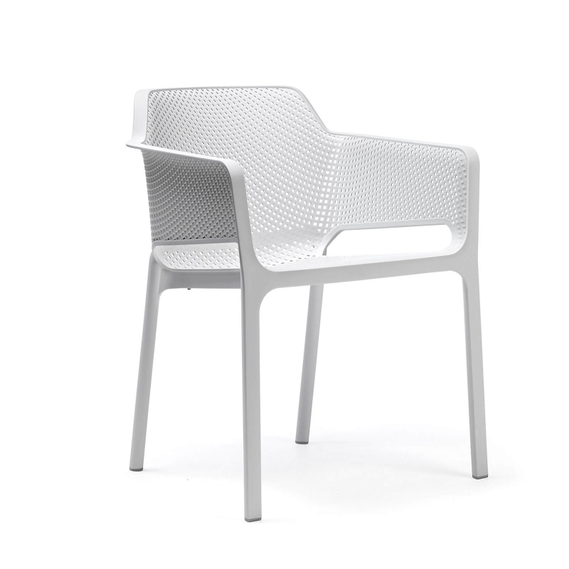 Fauteuil de terrasse moderne blanc - Net