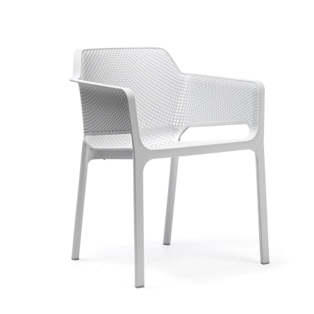 Fauteuil de terrasse moderne blanc - Net