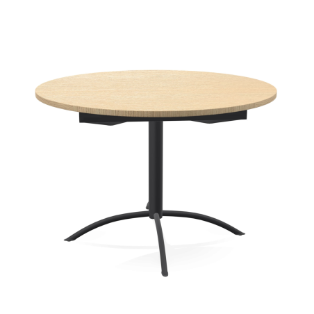 Table de cuisine ronde en stratifié extensible - Laser