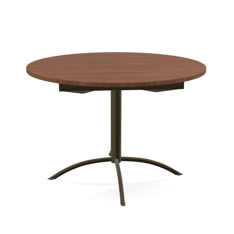 Table de cuisine ronde en stratifié extensible - Laser