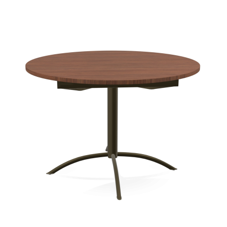 Table de cuisine ronde en stratifié extensible - Laser