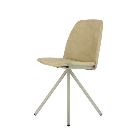 Chaise en métal et revêtement en tissu - Fiona 2