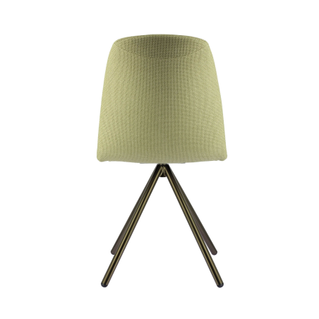 Chaise pivotante en tissu et pieds métal - Genua