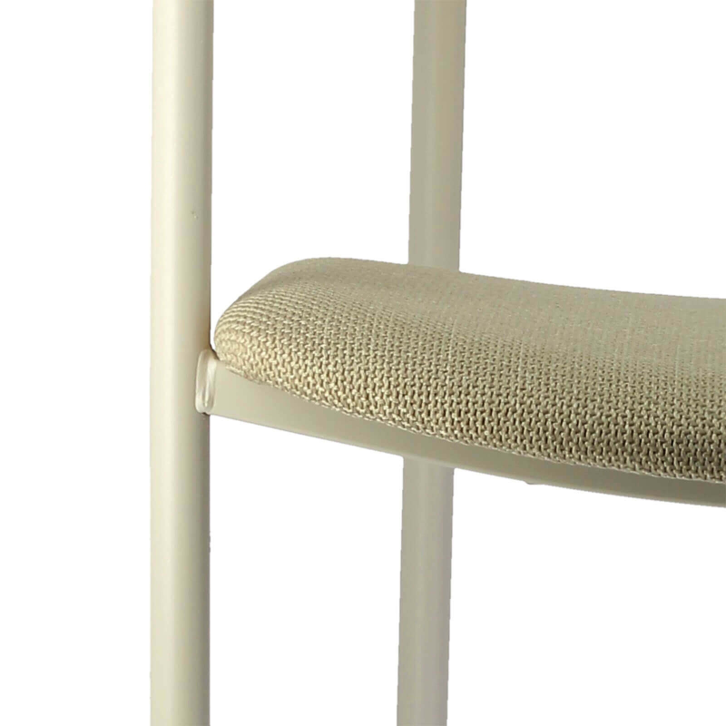 Fauteuil en tissu avec accoudoirs et pieds en métal - Cassis