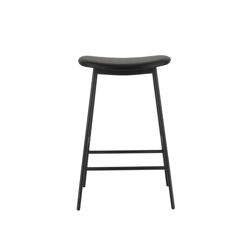 Tabouret snack sans dossier coloris noir conçu en Belgique - BarAmi