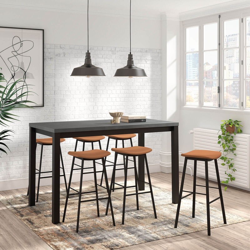 Ami - Tabouret snack sans dossier simili fabrication belge