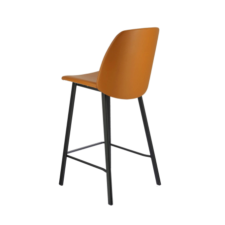 Tabouret rembourré avec siège orange - Olivia