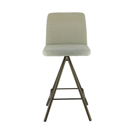 Tabouret snack pivotant en tissu gris - BarPinot
