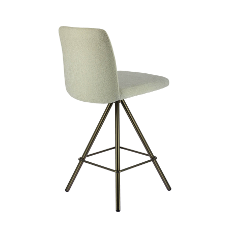 Tabouret snack gris pivotant en tissu - BarPinot