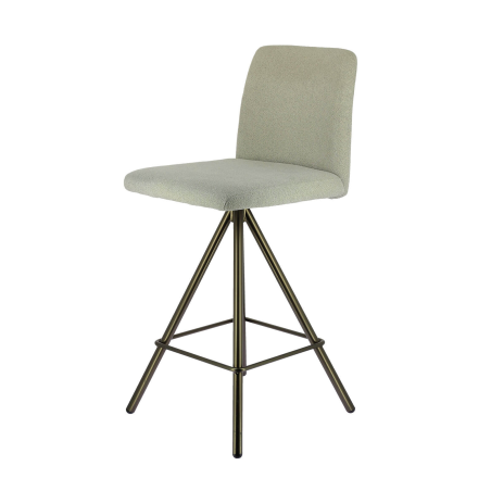 Tabouret snack confortable avec assise blanche pivotante - BarPinot