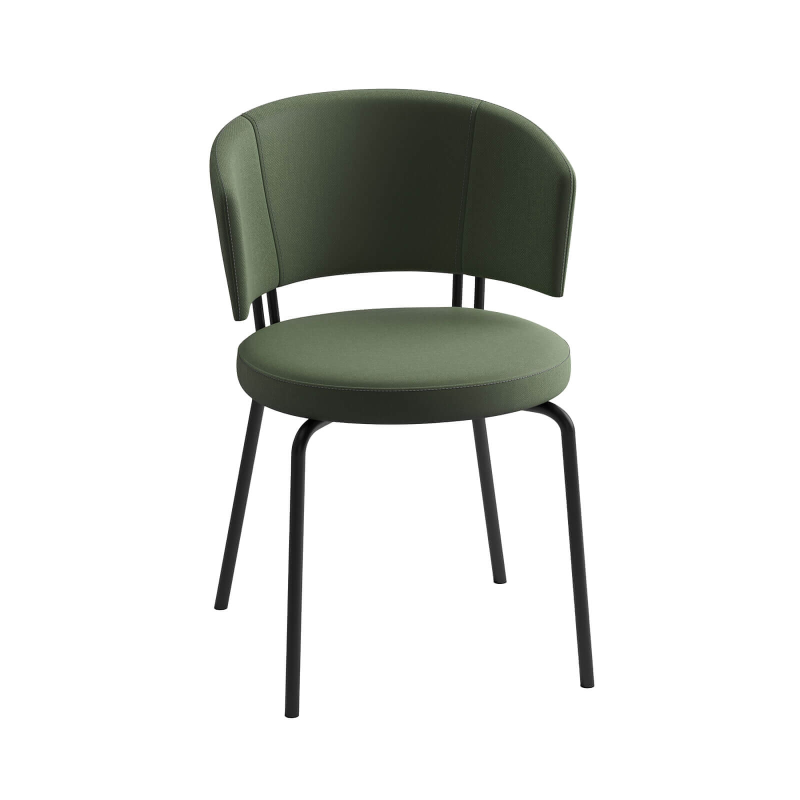 Chaise confortable en tissu