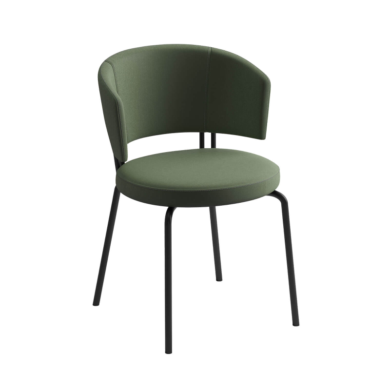 Chaise tendance en tissu