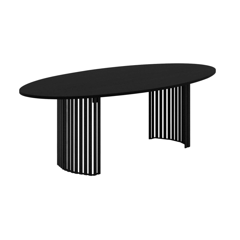 Grande table design ovale avec pieds ajourés - Canvas